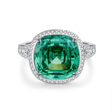 S925 Sterling Silver Emerald Ring Female High Carbon – Gifts for Her — 5