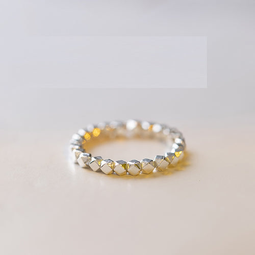 Birthday Gift Vintage Style Sterling Silver Bead Ring – Stylish Gifts — 1