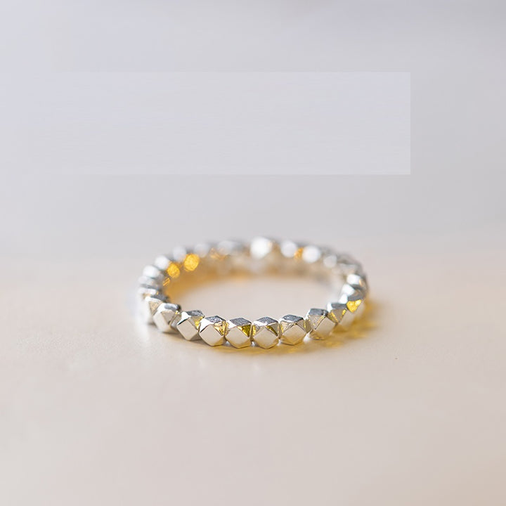 Birthday Gift Vintage Style Sterling Silver Bead Ring – Stylish Gifts — 1