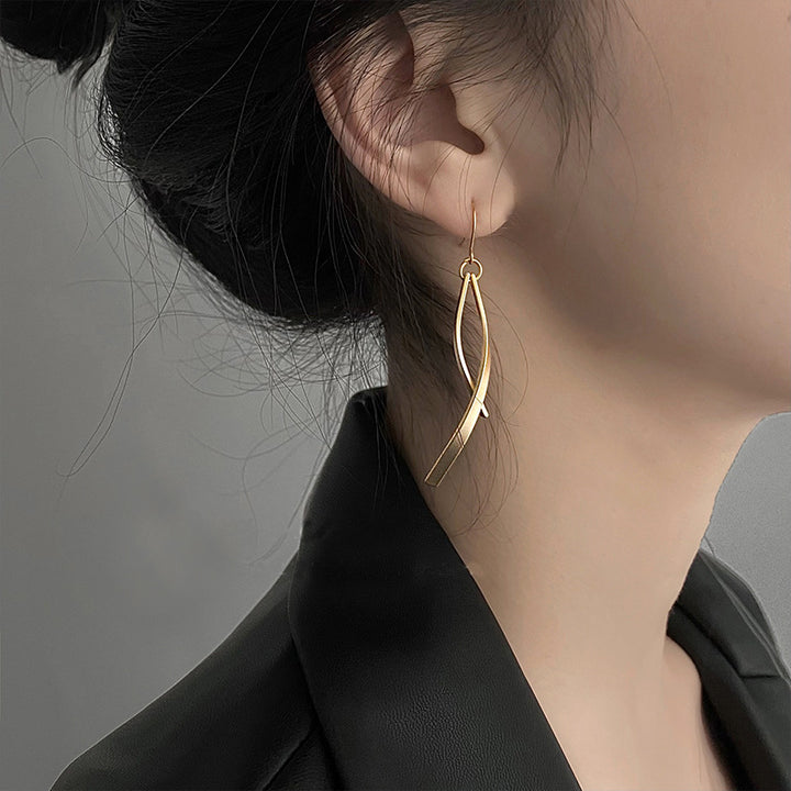 Women's Silver Fashion Tassel Line Earrings – Stylish Gifts — 1