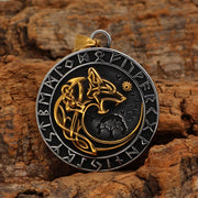 Mens Fashion Viking Wolf Head Rune Pendant – Jewelry Gift Ideas — 3