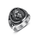 Vacuum Gold Plated Lion's Head Men's Ring – Gifts for Him — 5