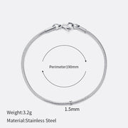 Women's Titanium Steel Snake Bone Chain Bracelet – Jewelry Gift Ideas — 4