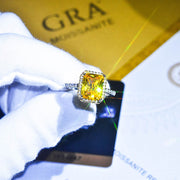 Luxury Set Yellow Diamond Two Tone Ring – Small Gift Ideas — 1