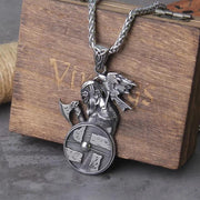 Viking Nordic Odin's Crow Axe Pendant – Jewelry Gift Ideas — 4