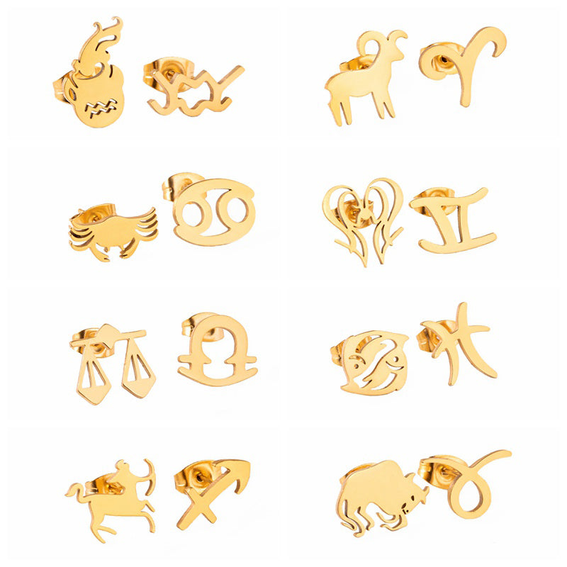 Gold Stainless Steel Constellations Zodiac Sign – Meaningful Gifts — 1