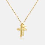 S925 Silver Cross Multi-layer Personalized Retro – Jewelry Gift Ideas — 6