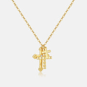 S925 Silver Cross Multi-layer Personalized Retro – Jewelry Gift Ideas — 6
