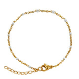 Fashion Stainless Steel Bracelets Gold Color Blue Red – Stylish Gifts — 2