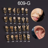 Micro-inlaid Zircon U-shaped Nose Ear Bone Clip – Stylish Gifts — 5