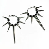 Punk Dark Spike Cone Geometry Earrings – Gift Ideas — 4
