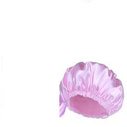 Double-layer Shower Cap Satin Long Hair Shower Cap – Beauty Gifts — 4