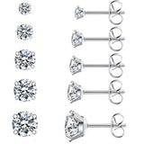 316L Stainless Steel Zircon Four Claw Stud – Holiday Gift Ideas — 4