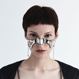 Niche Design Shaped Fluid Lip Ring Face Ornament Earrings – Gift Ideas — 5