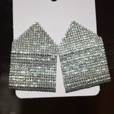 Women's Double Geometric Diamond Square Earrings – Gifts for Her — 5