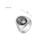 Cross Heart Retro Titanium Steel Ring – Gift Ideas — 6