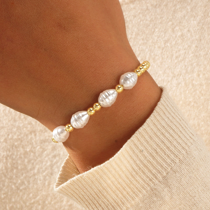 White Thread Diamond Pearl Bracelet – Jewelry Gift Ideas — 1