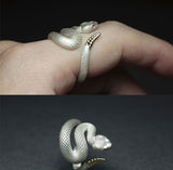 925 Sterling Silver Plated Rattlesnake Ring For Men – Gifts for Her — 5