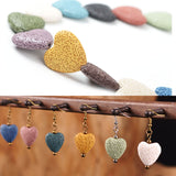 Colorful Heart-shaped Volcanic Rock Bracelet – Jewelry Gift Ideas — 10