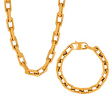 Thick Chain Necklace Bracelet Cuban Link Chain – Jewelry Gift Ideas — 10