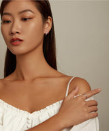 Simple Contrast Color Drop Earrings Ring Set – Stylish Gifts — 3
