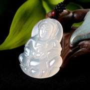 High Ice Chalcedony Guanyin Peace Buckle Agate – Jewelry Gift Ideas — 6