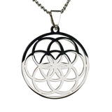 Hollow Circle Ring Pendant Flower Of Life Sacred – Jewelry Gift Ideas — 6