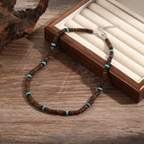 Men's Bohemian Style Simple Wood Piece Coconut – Jewelry Gift Ideas — 13