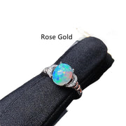 Natural Opal 925 Silver Inlaid Ring – Meaningful Gifts — 3