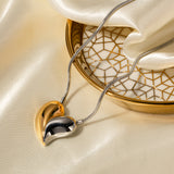 18K Gold Exaggerated Heart-shaped Necklace – Jewelry Gift Ideas — 3