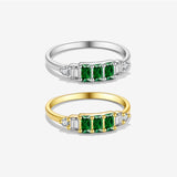 S925 Sterling Silver Green Zircon Ring – Useful Gifts — 5