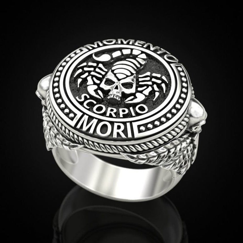 Scorpio Skull Ring Punk Retro – Holiday Gift Ideas — 1