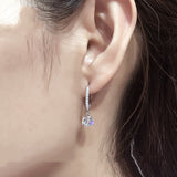 Women's Short Sterling Silver Drop Earrings – Gifts for Her — 4