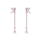 S925 Butterfly Zircon Tassel Earrings Women's – Jewelry Gift Ideas — 3