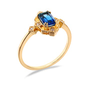 Sterling Silver Blue Green Quartz Ring – Gift Ideas — 5