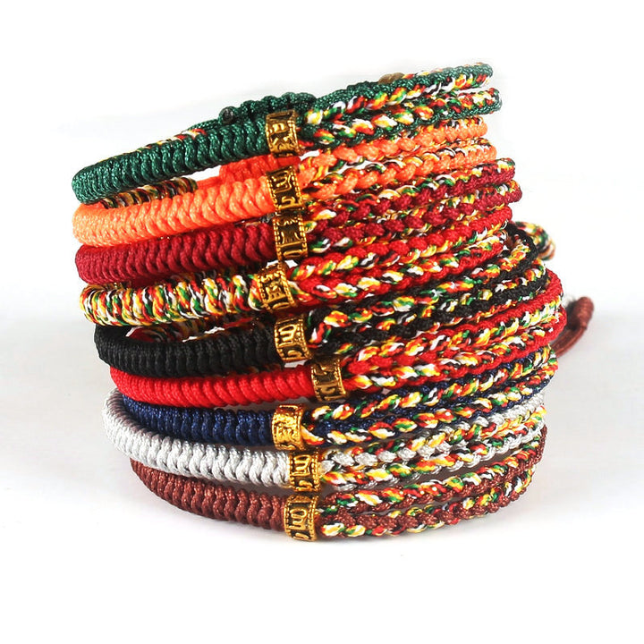 Buddhist Six-Character Mantra Woven Adjustable – Jewelry Gift Ideas — 1