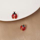 Japanese And Korean Retro Cute Fashion LADYBIRD Stud – Stylish Gifts — 14