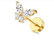 G23 Titanium Alloy Lip Claw Inlaid Horse Eye 5A Zircon – Stylish Gifts — 10
