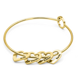 Love Bracelet Peach Heart Name Lettering Titanium – Jewelry Gift Ideas — 9