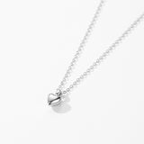 Sterling Silver Simple Heart-shaped Pendant – Jewelry Gift Ideas — 7