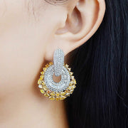 Fashion Colorful Zirconium Flower Round Geometric – Stylish Gifts — 1