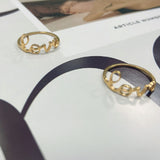 Women's Personalized Simple Letter Ring – Gifts for Her — 3