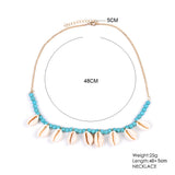 Bohemian Shell Neck Chain Turquoise Shell Pendant – Jewelry Gift Ideas — 5