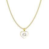 Fashion Color Zodiac Peach Heart Alloy Necklace – Jewelry Gift Ideas — 13