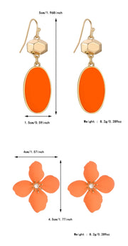 Colorful Flower Stud Earrings European And American – Thoughtful Gifts — 3