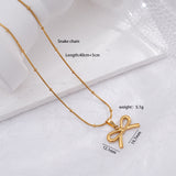 Light Luxury Design Non-fading Titanium Steel Bow – Jewelry Gift Ideas — 9