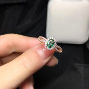 Fashion Personality Ladies Natural Emerald Ring – Stylish Gifts — 3