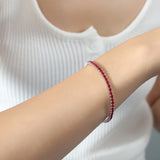 Colorful Zircon Stretch Bracelet Titanium Steel – Jewelry Gift Ideas — 19