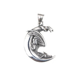 Moon Boy Titanium Steel Necklace – Jewelry Gift Ideas — 4