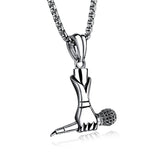 Fashion Microphone Necklace Rock Hip Hop – Jewelry Gift Ideas — 4